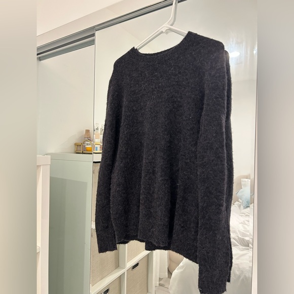Jenni Kayne Charcoal Crew Neck Sweater - Picture 2 of 6
